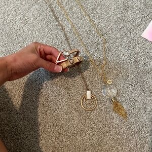 Costume jewelry bundle two bracelets two necklaces